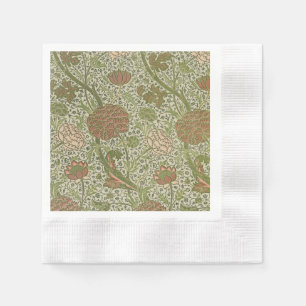 William Morris Cray Sage Flower Floral Botanical Napkins