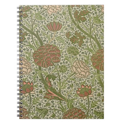 William Morris Cray Sage Flower Floral Botanical Notebook