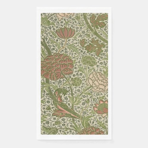William Morris Cray Sage Flower Floral Botanical Paper Guest Towels