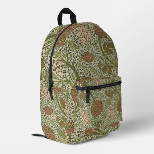 William Morris Cray Sage Flower Floral Botanical Printed Backpack
