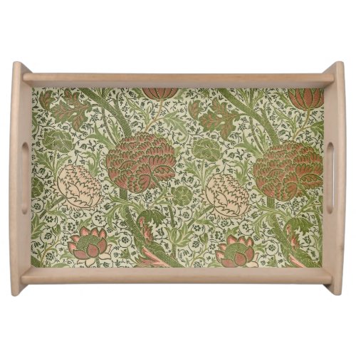 William Morris Cray Sage Flower Floral Botanical Serving Tray