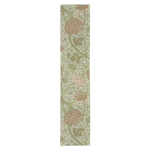 William Morris Cray Sage Flower Floral Botanical Short Table Runner