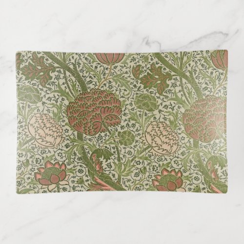 William Morris Cray Sage Flower Floral Botanical Trinket Tray