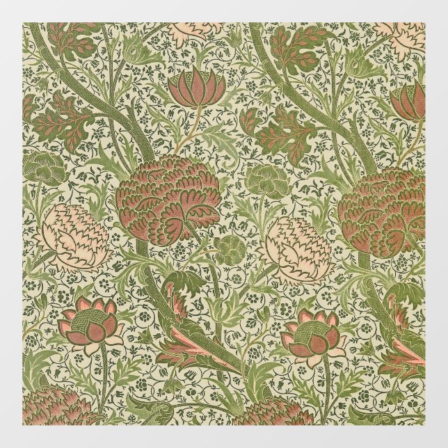 William Morris Cray Sage Flower Floral Botanical Window Cling (Sheet)