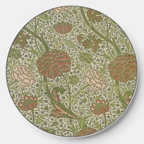 William Morris Cray Sage Flower Floral Botanical Wireless Charger