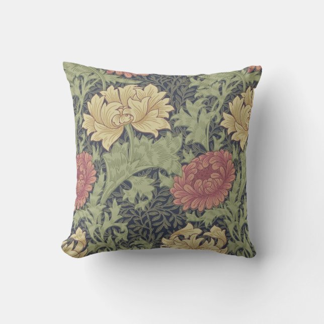 William Morris Cray Throw Pillow (Front)