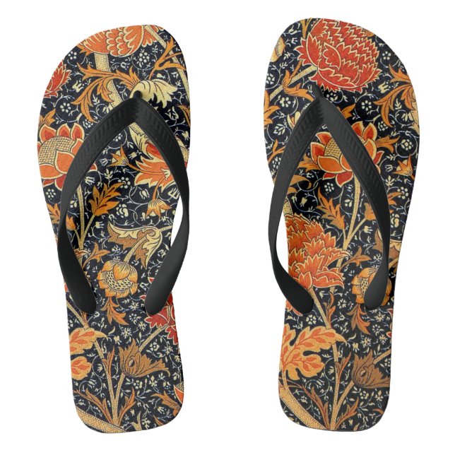 William Morris - Cray, vintage pattern Flip Flops (Footbed)