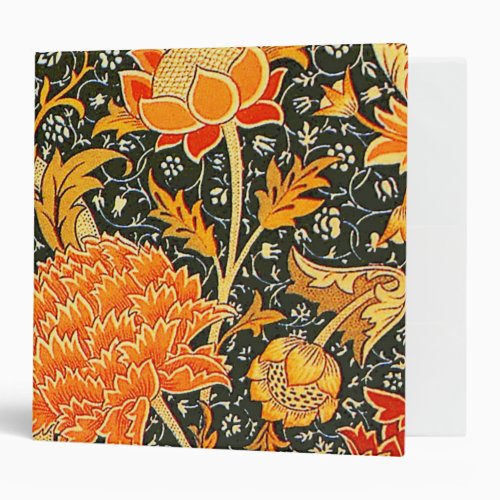 William Morris Cray Wallpaper Pattern 3 Ring Binder