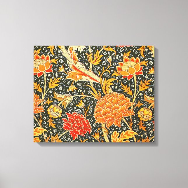 William Morris Cray Wallpaper Pattern Canvas Print (Front)