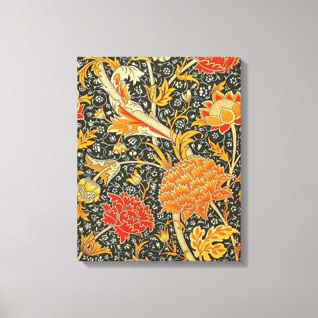 William Morris Cray Wallpaper Pattern Canvas Print (Front)