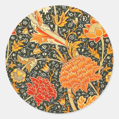 William Morris Cray Wallpaper Pattern Classic Round Sticker