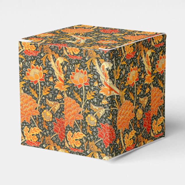 William Morris Cray Wallpaper Pattern Favor Boxes (Front Side)