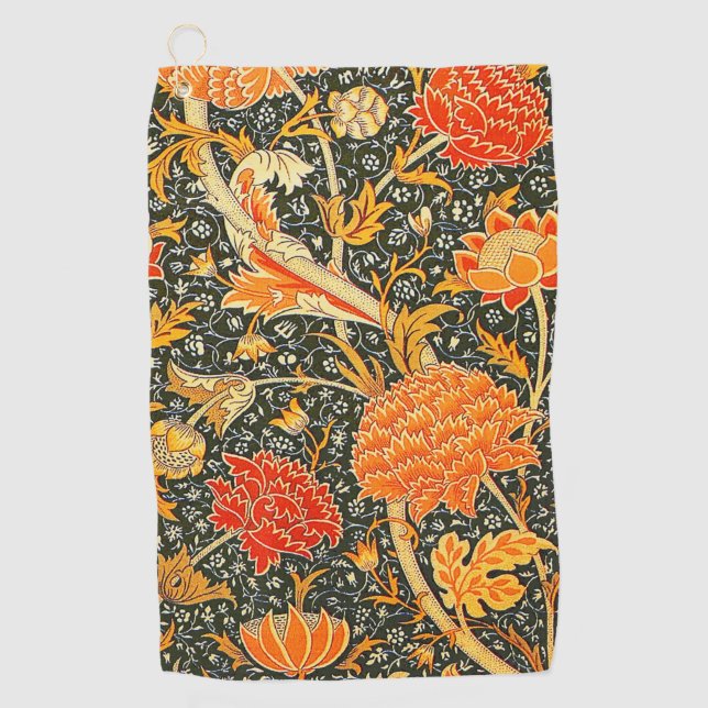 William Morris Cray Wallpaper Pattern Golf Towel (Front)