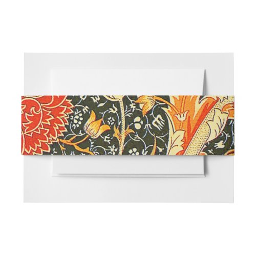 William Morris Cray Wallpaper Pattern Invitation Belly Band