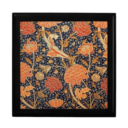 William Morris Cray Wallpaper Pattern Jewelry Box