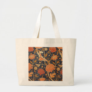 William Morris Cray Wallpaper Pattern Large Tote Bag