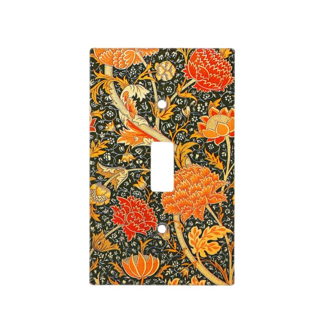 William Morris Cray Wallpaper Pattern Light Switch Cover (Front)