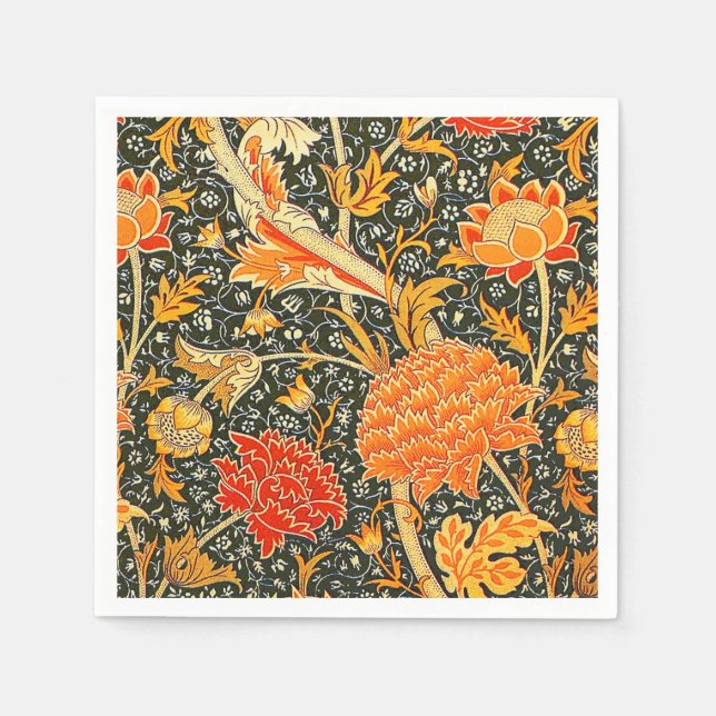 William Morris Cray Wallpaper Pattern Napkins (Front)