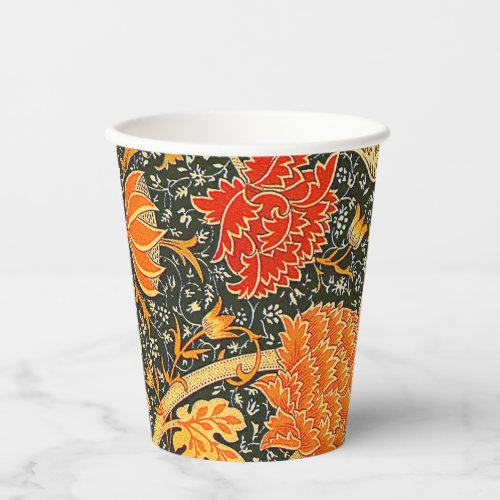 William Morris Cray Wallpaper Pattern Paper Cups