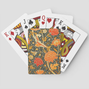 William Morris Cray Wallpaper Pattern Poker Cards