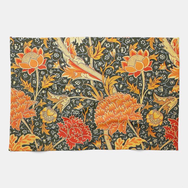 William Morris Cray Wallpaper Pattern Towel (Horizontal)