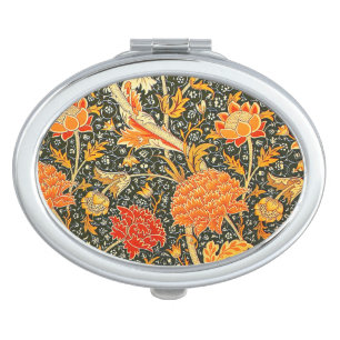 William Morris Cray Wallpaper Pattern Vanity Mirror