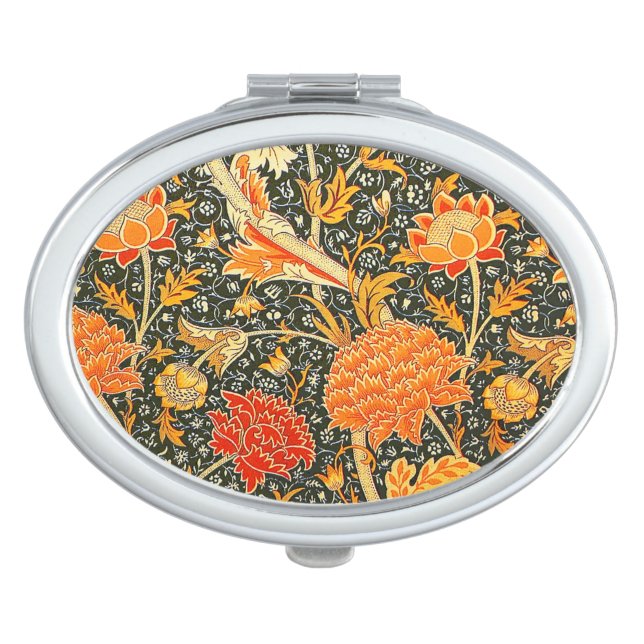 William Morris Cray Wallpaper Pattern Vanity Mirror (Front)