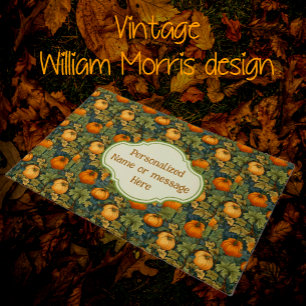 William Morris Customized Autumn Pumpkin Gardeners Doormat