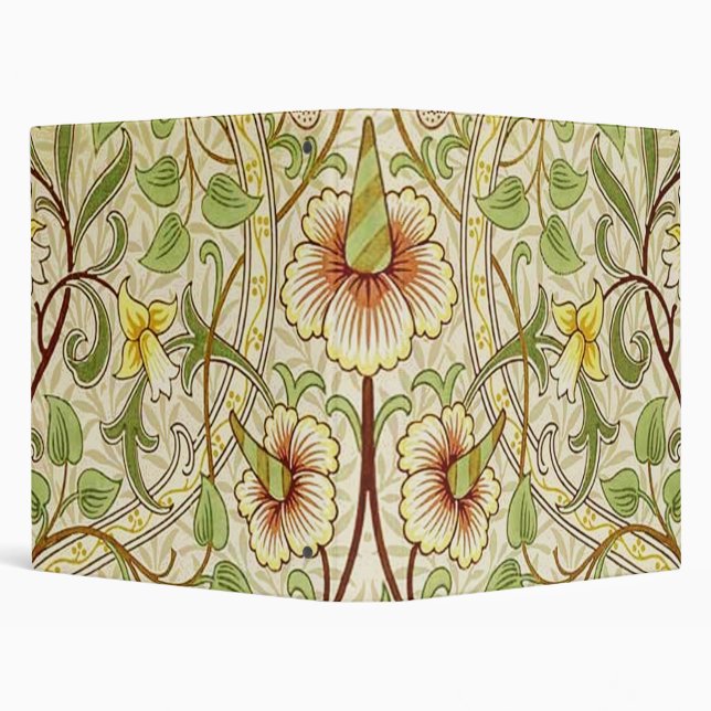 William Morris Daffodil Classic Flower Wallpaper Binder (Background)