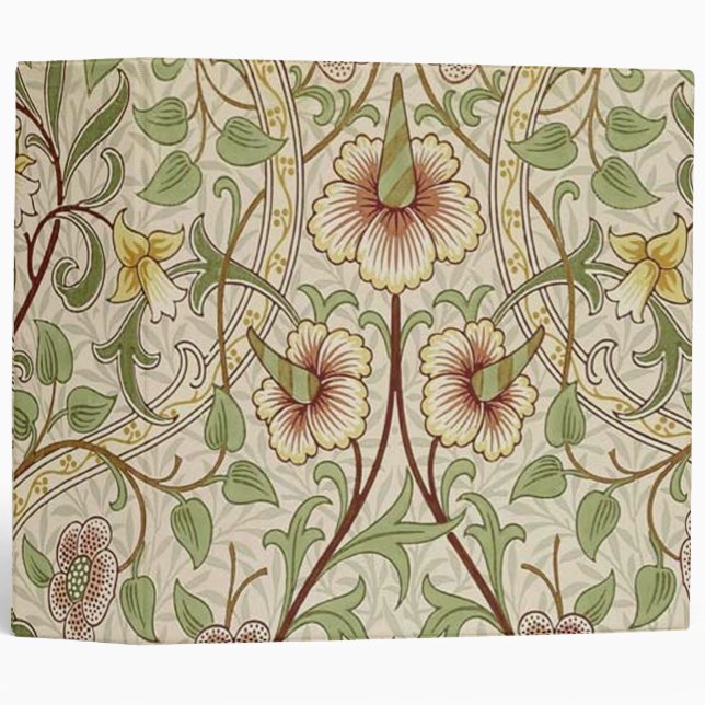 William Morris Daffodil Classic Flower Wallpaper Binder (Front/Spine)