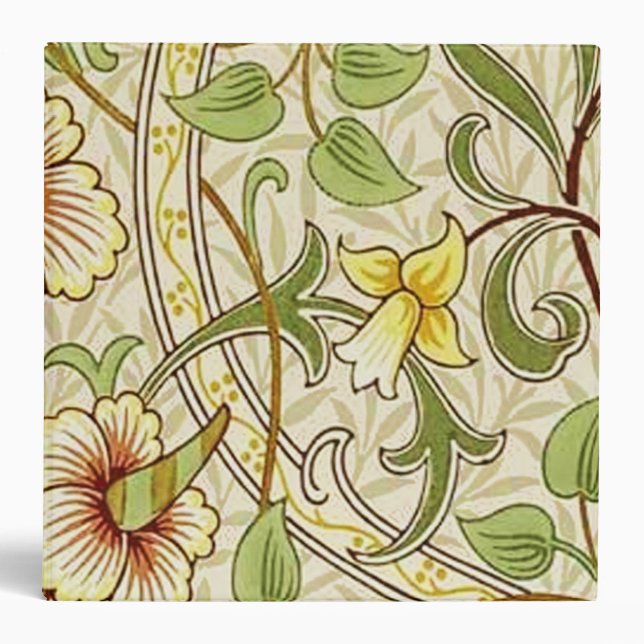 William Morris Daffodil Classic Flower Wallpaper Binder (Front)