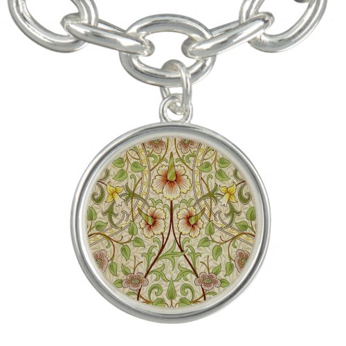William Morris Daffodil Classic Flower Wallpaper Bracelet