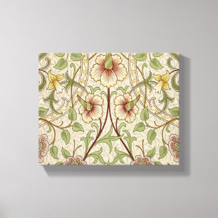 William Morris Daffodil Classic Flower Wallpaper Canvas Print