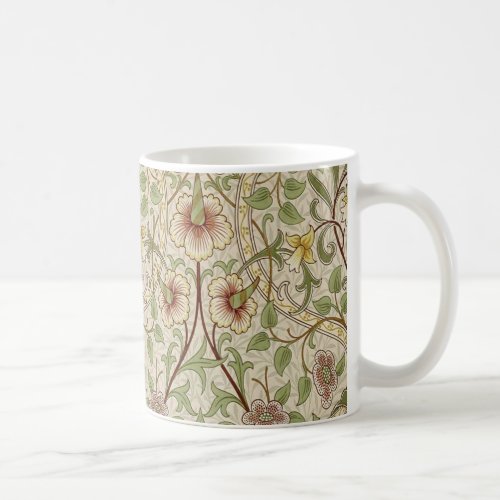 William Morris Daffodil Classic Flower Wallpaper Coffee Mug