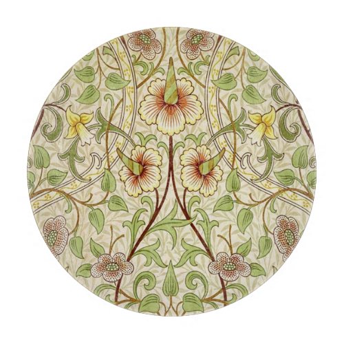 William Morris Daffodil Classic Flower Wallpaper Cutting Board