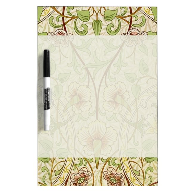 William Morris Daffodil Classic Flower Wallpaper Dry-Erase Board (Front)