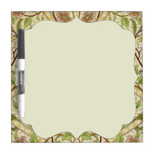 William Morris Daffodil Classic Flower Wallpaper Dry-Erase Board