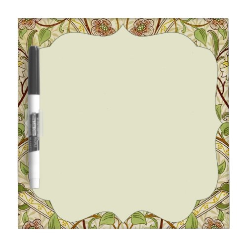 William Morris Daffodil Classic Flower Wallpaper Dry_Erase Board