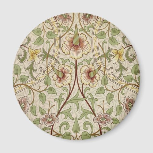 William Morris Daffodil Classic Flower Wallpaper Magnet