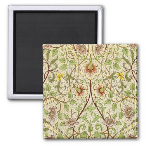 William Morris Daffodil Classic Flower Wallpaper Magnet