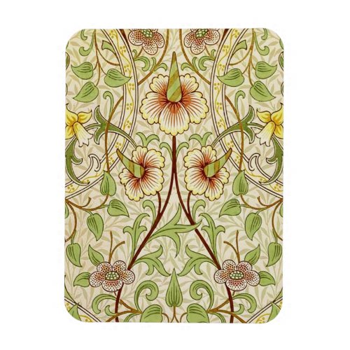 William Morris Daffodil Classic Flower Wallpaper Magnet