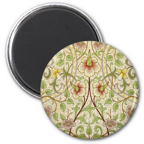 William Morris Daffodil Classic Flower Wallpaper Magnet