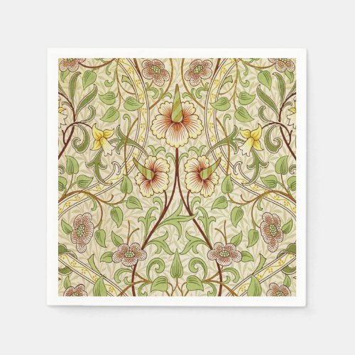 William Morris Daffodil Classic Flower Wallpaper Napkins