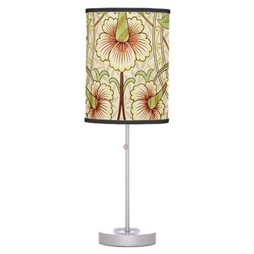 William Morris Daffodil Classic Flower Wallpaper Table Lamp