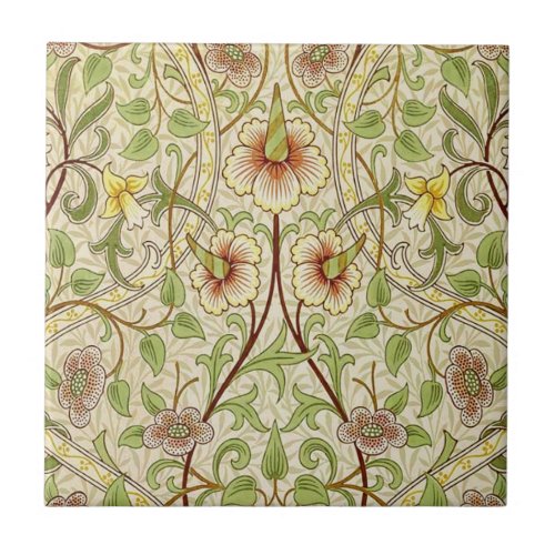 William Morris Daffodil Classic Flower Wallpaper Tile