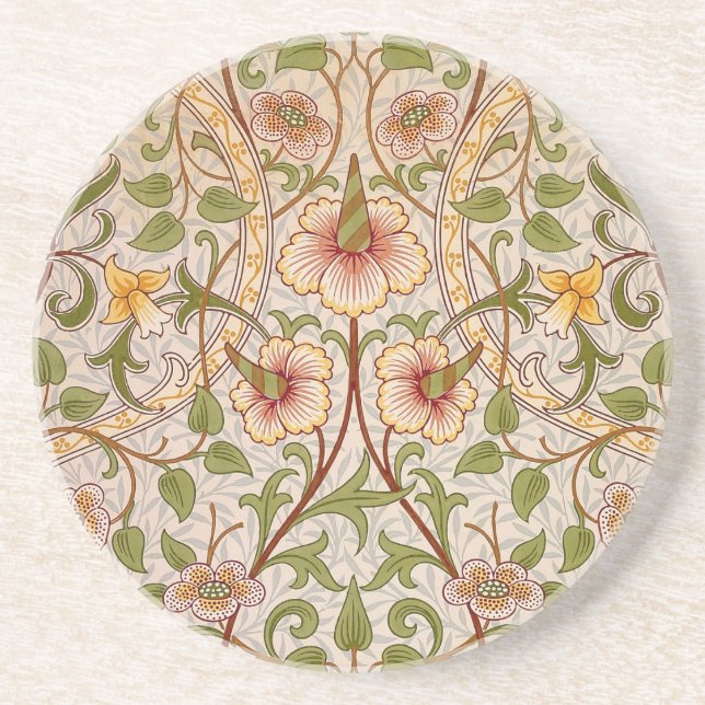 William Morris Daffodil Coaster (Front)