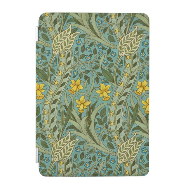 William Morris Daffodil Floral Pattern Classic iPad Mini Cover (Front)