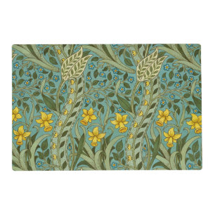 William Morris Daffodil Floral Pattern Classic Placemat