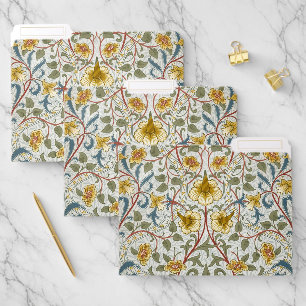 William Morris Daffodil Floral Pattern File Folder