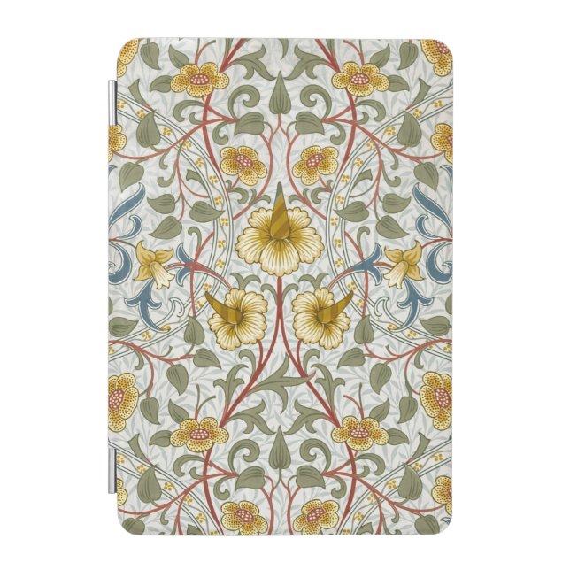 William Morris Daffodil Floral Pattern iPad Mini Cover (Front)